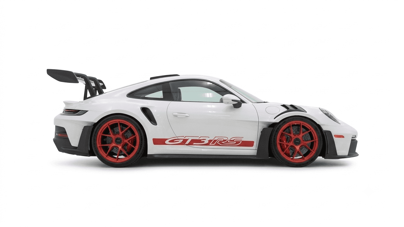 Porsche 911 GT3 RS vue de profil